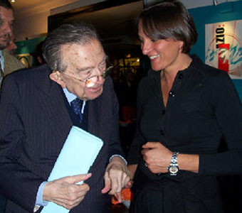 Micaela Giuseppone con Giulio Andreotti